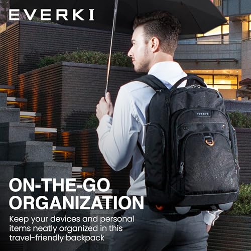 EVERKI Atlas Wheeled Laptop Rolling Backpack for Men & Women, Black - 30L - size: Atlas Original - 30L