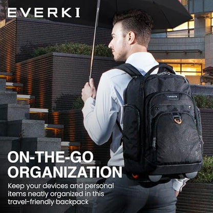 EVERKI Atlas Wheeled Laptop Rolling Backpack for Men & Women, Black - 30L - size: Atlas Original - 30L