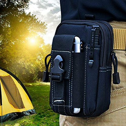 Waist Cell Phone Holster Belt Bag Universal Outdoor Phone Pouch Case Gadget Pocket for iPhone X 8 7 6 6s Plus Samsung Galaxy S8 S7 S6 S5 S4 S3 Note 8 5 4 3 2 LG HTC Etc - color: Green