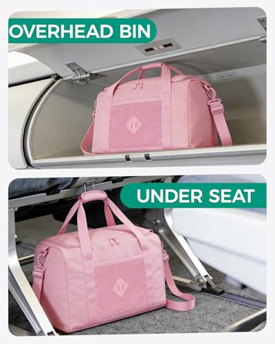WANDF 개인 물품 여행 가방 45.7x35.6x20.3cm(18x14x, A-핑크, 클래식 - color: A-핑크