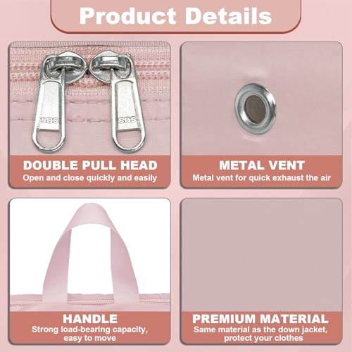 Packing Cubes for Travel Packing Organizers Compression Travel Cubes, Pink - color: Pink