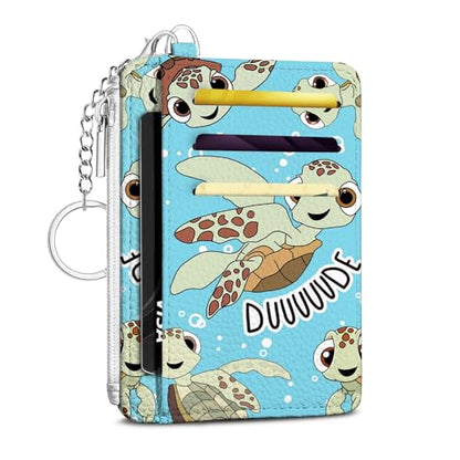Sea Turtle Credit Card Holder Small Wallet for Women - color: Sea Turtle