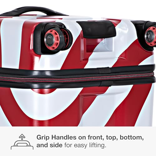 Traveler's Choice Maxporter II Polycarbonate Hardside Trunk with Spinner Wheels, American Flag, 31-Inch Large Trunk - color: American Flag, size: 31-inch Large Trunk