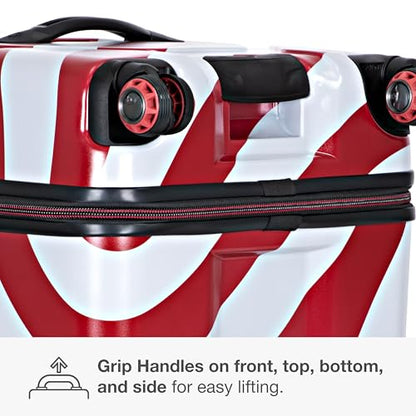 Traveler's Choice Maxporter II Polycarbonate Hardside Trunk with Spinner Wheels, American Flag, 31-Inch Large Trunk - color: American Flag, size: 31-inch Large Trunk