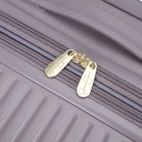 Jessica Simpson Abilene 28" Expandable 8-Wheel Spinner Large Checked Luggage Suitcase, Elderberry - color: Elderberry, size: Large Checked