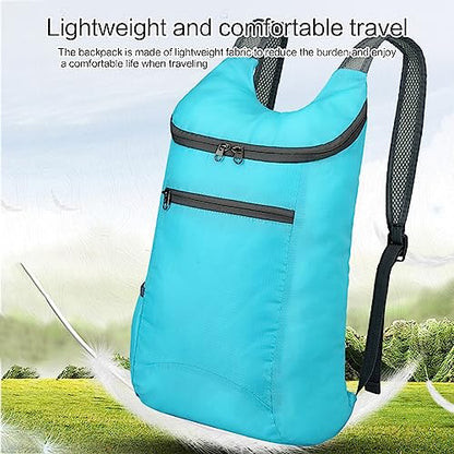 Hiking Daypack Ultralightweight Packable Backpack Splashproof Foldable Pack Travel Daypack for Outdoor Camping Climbing, Navy Blue