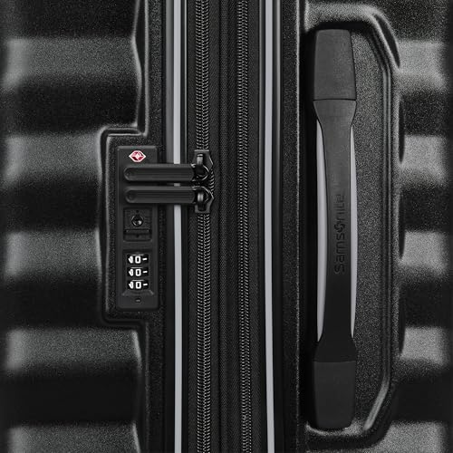 Samsonite Hard-Sided 28-Inch Lightweight Checked Large Expandable Element Suitcase: Durable, 360° Spinner Wheels, Adjustable Telescopic Handle, TSA-Approved Lock - Captains Blue - color: Captains Blue, size: 28-Inch Checked-Large