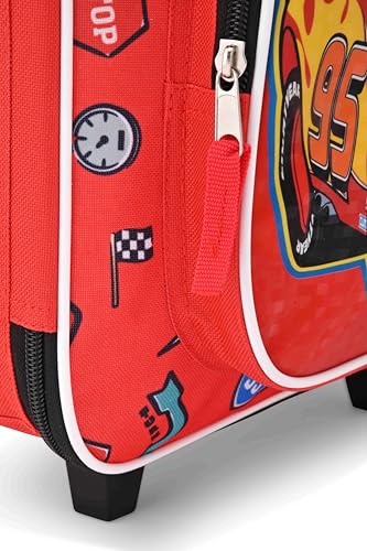 Fast Forward Cars Luggage 16" Soft Side Wheeled Pilot Case- Rolling Suitcase 16x12x5 - color: Cars 16"