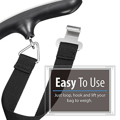 Fosmon Digital Luggage Scale, 110lbs Suitcase Baggage Scale, 1 Pack Silver - color: Dark grey 1 pack