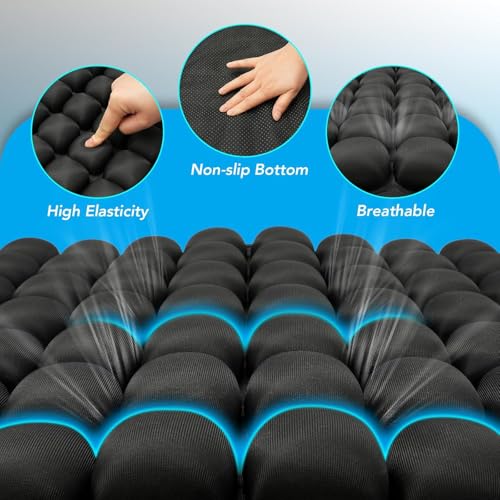 Travel Cushion for Airplane, Inflatable Seat Cushion 18 X16''
