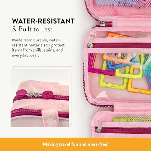 Mothercould Small Kids Travel Organizer, Hanging Bag With Hook, Pink - color: Pink, size: Small