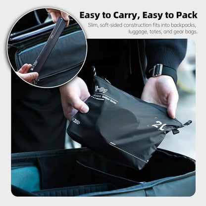 AMBITFUL AP-01 Water-Resistant Organizer Pouch, 17.7''x12.9'',13L,Black - size: XL（13L）