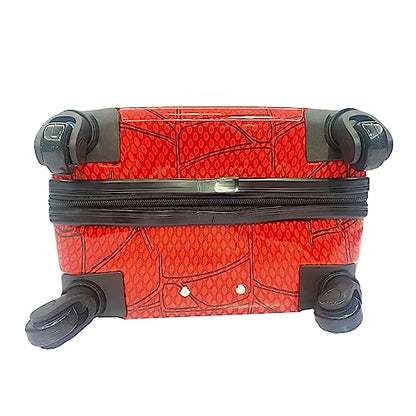 Fast Forward 20 Inches Spiderman Suitcase For Kids - Hard Sided Tween Spinner Travel Trolley Kids Suitcase For Boys With Wheels - style: Spiderman 2