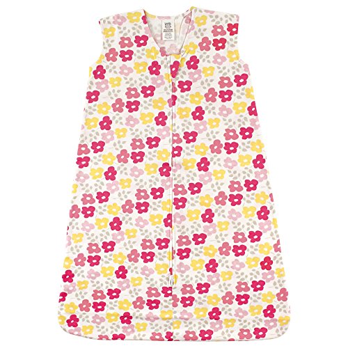 Luvable Friends 유니 베이비 민소매 저지 면 침낭, 자루, 담요, 플라워 저지, 6-12개월 - color: 플라워 저지, size: 6 ~ 12개월