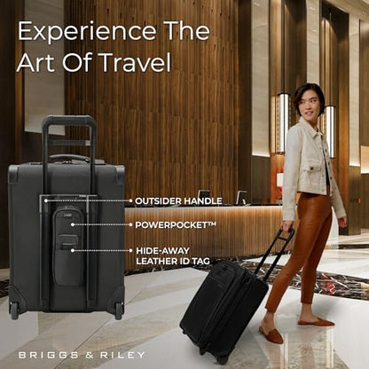 Briggs & Riley Baseline Global 2-Wheel Softside Carry-On, Black - color: Black, size: 21" Carry-On