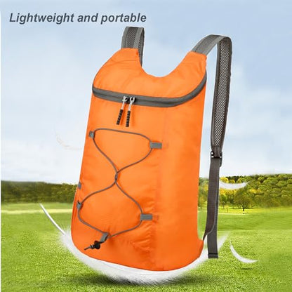 levayhill 16L Foldable Hiking Backpack,Small Packable Daypack,Orange - color: Orange
