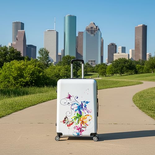 InUSA Fusion Plastic 4-Wheel Spinner Luggage, Fusion (IUAPC00L-FUS) - color: Fusion, size: 28 Inch