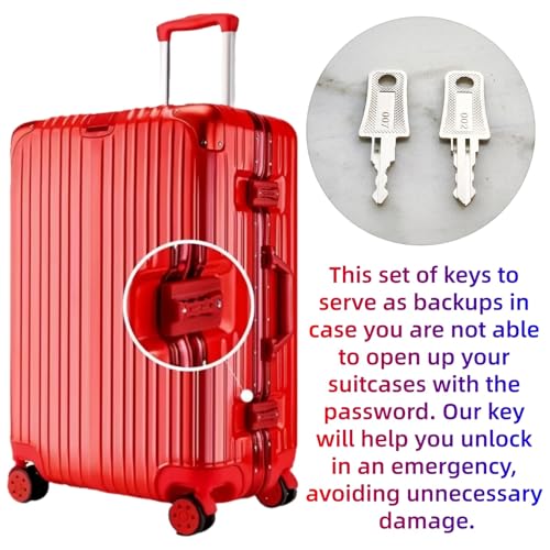 2PCS Master Luggage Keys 007 002 Universal Luggage Bag Suitcase for Forgotten Password Code Combinations of Luggage Locks (2pcs 007+007 Key) - size: 2pcs 007+007 key