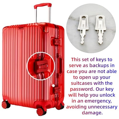 2PCS Master Luggage Keys 007 002 Universal Luggage Bag Suitcase for Forgotten Password Code Combinations of Luggage Locks (2pcs 007+007 Key) - size: 2pcs 007+007 key