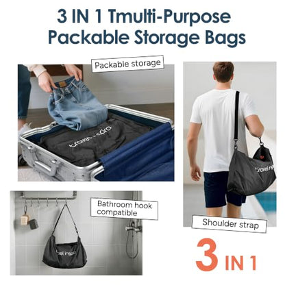 Compression Packing Cube with Electric Pump, Waterproof Travel Storage Bag - size: 2 Bag, 1 Pump