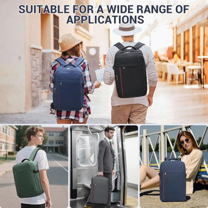 Kono 20L Airline Approved Casual Daypack bag, 15.6" Laptop Backpack, Navy - color: Navy