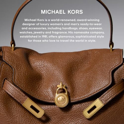 Michael Kors Women's Jet Set Travel Large Top-Zip Crossbody - color: Gold-tone Hardware/Leather/Dress Blues