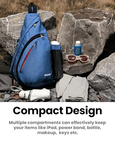 OutdoorMaster Sling Bag, Hiking Daypack, Crossbody Shoulder Chest Urban - color: Dark Blue 2