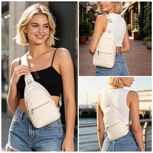 Anti Theft Crossbody Bags for Women,RFID Blocking Sling Bag - color: 03green