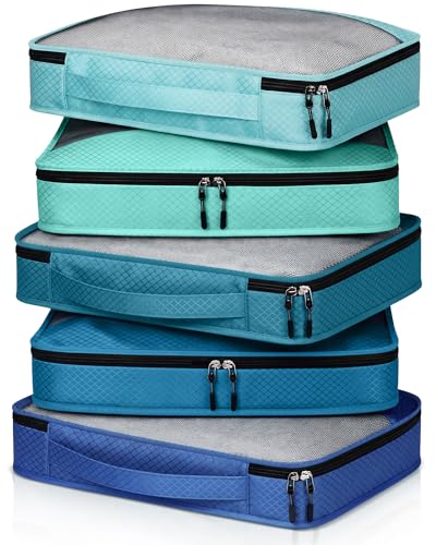 Packing Cubes for Suitcase Large Organizer Bags,M,Blue - color: Blue, size: Medium