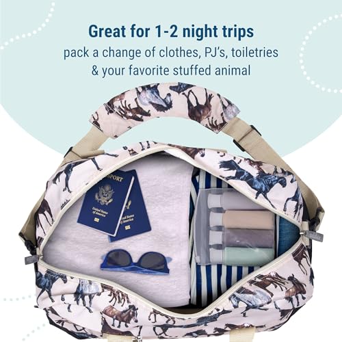 Wildkin Overnighter Duffel Bag for Kids, Horse Dreams - color: Horse Dreams