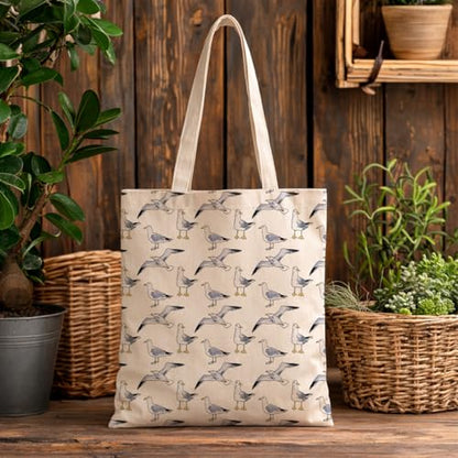 Summer Canvas Tote Bag, Botanical Wildlife Reusable Shoulder Bag, Carryall for Beach Shopping Travel Commute - color: Travel 05