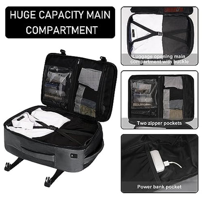 ECOHUB Travel Backpack 18x14x8 Frontier Airlines Personal Item Bag Ash Grey - color: Grey, size: 18 inch