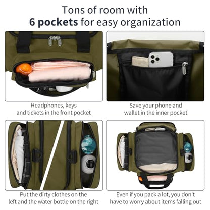 17 inch Small Duffle Bag, Olive Green - color: Olive Green, size: 17 inch