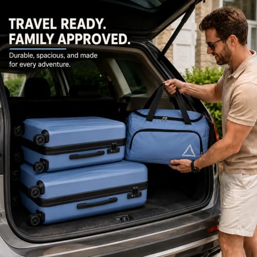 20/24/28 Inch Hardshell Suitcase Set, ABS Luggage Set with TSA Lock 5 Piece - color: Grey
