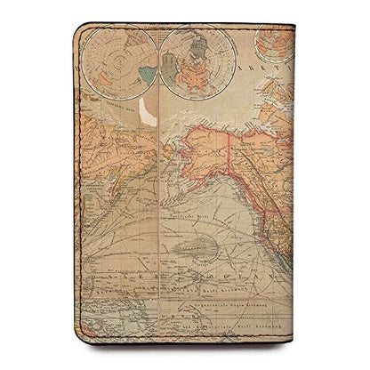 Personalized Passport Holder - Custom Vegan Leather RFID Passport Cover - color: Eat Well Travel Often