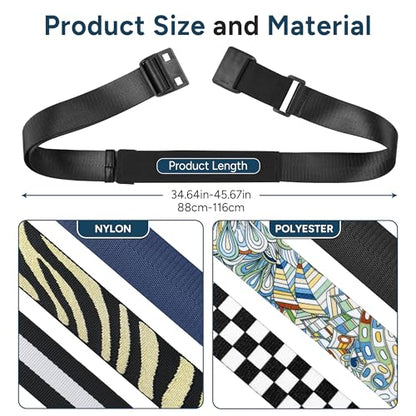 Travel Inspira Magnetic Quick Release Luggage Straps Black - color: Black-02