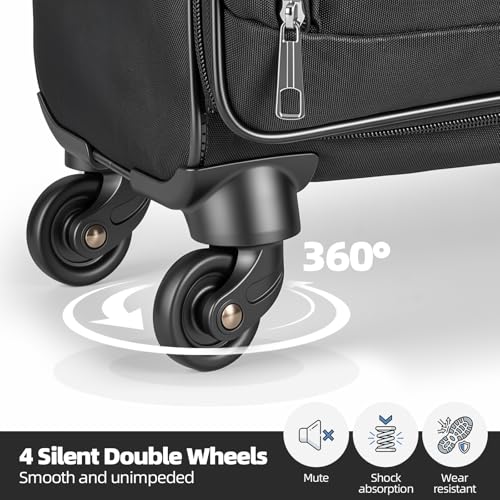 Carry on Luggage 28 Inch Softside Suitcases with Wheels, Airline Approved - size: Large