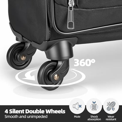Carry on Luggage 28 Inch Softside Suitcases with Wheels, Airline Approved - size: Large