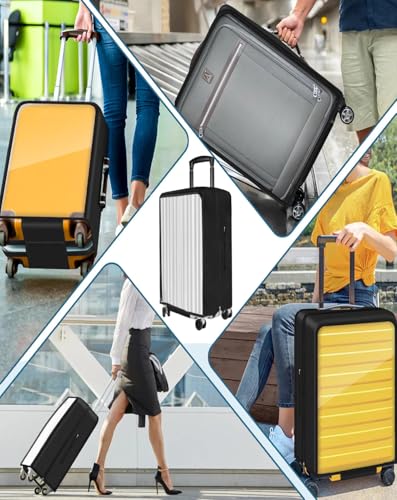 Yotako Upgraded Double Zippered Transparent PVC Suitcase Cover 28 Inch - size: 28inch