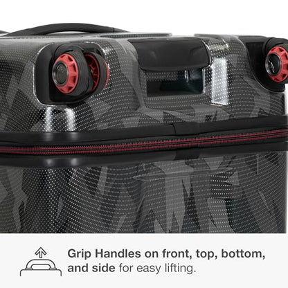 Traveler's Choice Maxporter II Polycarbonate Hardside Trunk with Spinner Wheels, Gray Camo, 31-Inch Large Trunk - color: Gray Camo, size: 31-inch Large Trunk