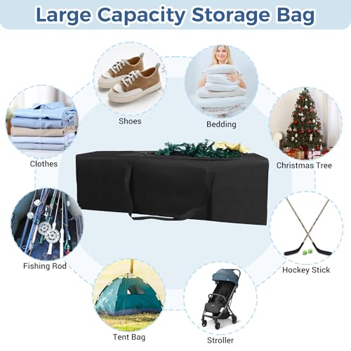 COOLBEBE 56" Sports Duffle Bag - 216L Extra Large Travel Duffel Luggage Bag - size: 56" x 14" x 17"