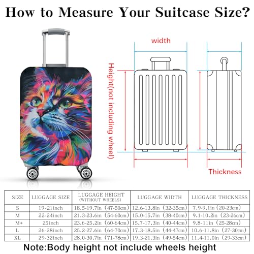 Luggage Cover, Elastic Washable & Stretchable Suitcase Protector, Anti Scratch Travel Suitcase Cover, Approved Travel Accessories Baggage Covers for 29-32 Inch Luggage (XL) - size: XL (29-32 inch suitcase)