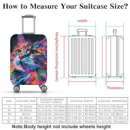 Luggage Cover, Elastic Washable & Stretchable Suitcase Protector, Anti Scratch Travel Suitcase Cover, Approved Travel Accessories Baggage Covers for 29-32 Inch Luggage (XL) - size: XL (29-32 inch suitcase)