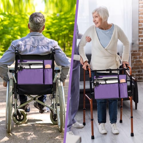 supregear Walker Bag w/Cup Holder, Universal Walker Accessories for Seniors - color: Light Purple
