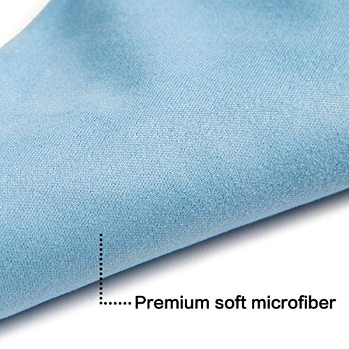 TRIUMPH VISION Glasses Case Soft Eyeglass Case Sunglass Pouch Cloth 3 Pack - color: Blue