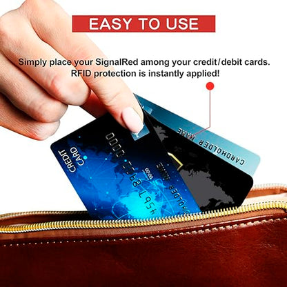 SaiTech IT 5 Pack RFID Blocking Card for Credit Debit ID Card, WM Black - color: Black WM