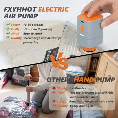 Rechargeable Wireless Pump Travel Vacuum Bags Set - size: 15 Combo Size