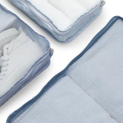 Miamica Packing Cube Set - 3-Piece Set, Slate Blue - color: Slate Blue, size: 3-Piece Set