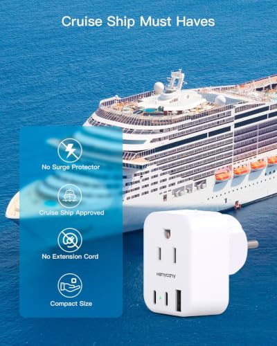 Israel Travel Adapter, US to Israel Power Adapter, Type H Plug Converter - style: Type H - Israel Palestine