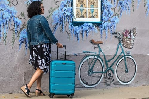 Samsonite Omni PC Hardside Expandable Luggage with Spinner Wheels, Caribbean Blue, 3-Piece Set (20/24/28) - color: Caribbean Blue, size: 3-Piece Set (20/24/28)